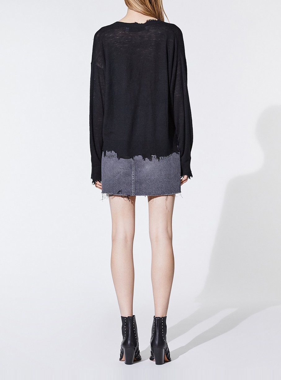 Pull Briscoe en laine - Black