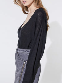 Pull Briscoe en laine - Black