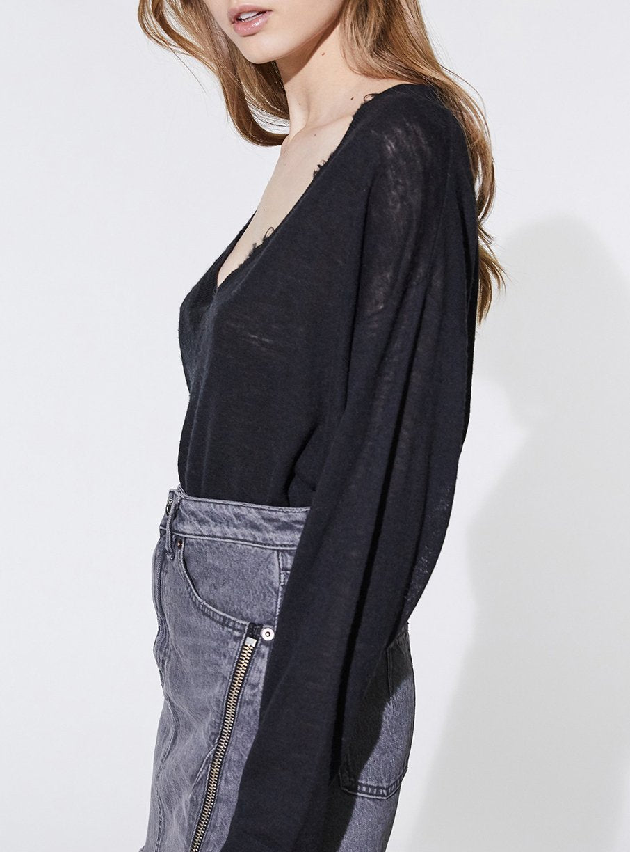 Pull Briscoe en laine - Black