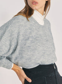 Pull Escape en alpaga - Mixed Grey
