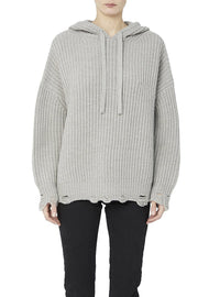 Pull Haedi en laine - Beige & Stone Grey