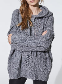 Pull Meadow en laine - Mixed Grey