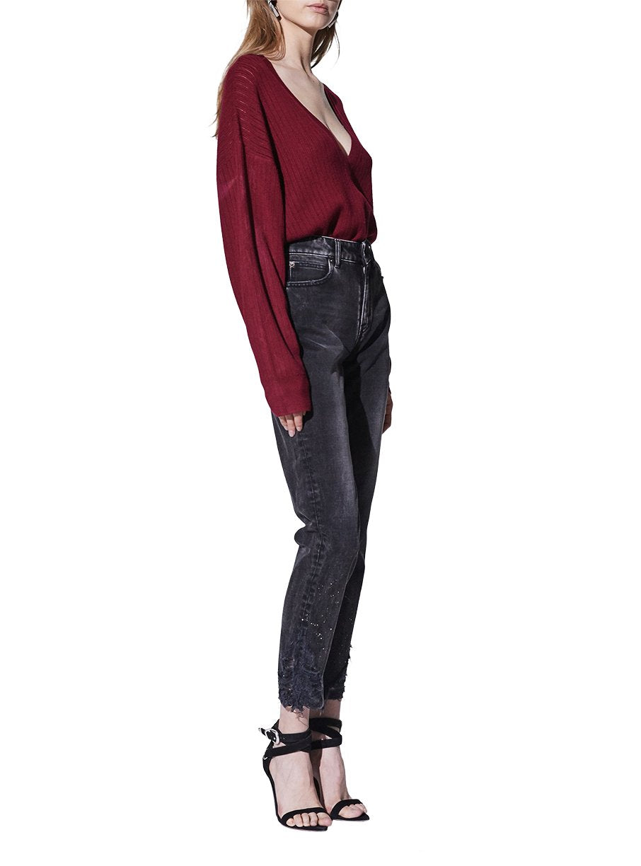 Pull Theta en laine - Wine
