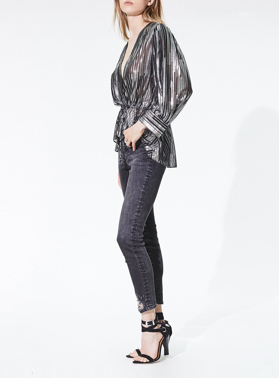 Top Darla - Black & Silver