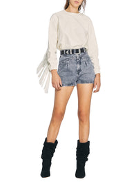 Top Gentry en cuir - Cream Pearl
