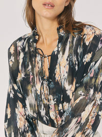 Top Senk en soie - Black & Grey