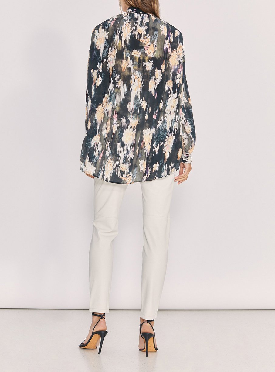 Top Senk en soie - Black & Grey