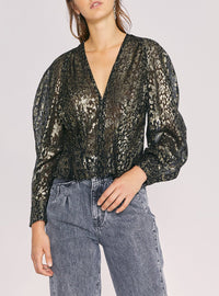 Top Teruja - Black & Gold