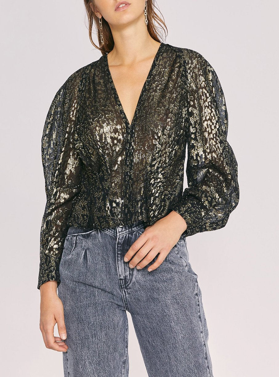 Top Teruja - Black & Gold