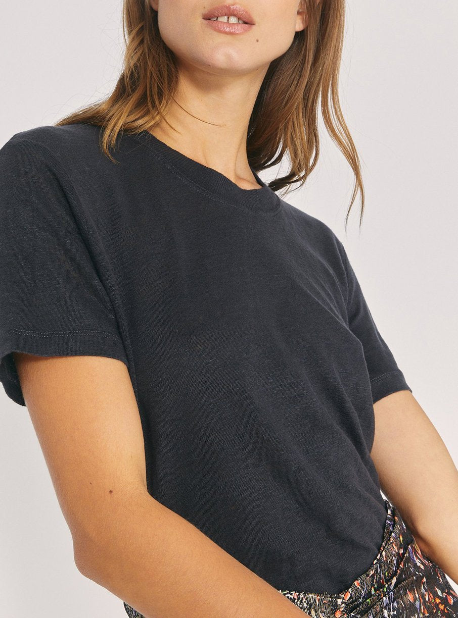 T-Shirt Luciana en lin - Strong Blue