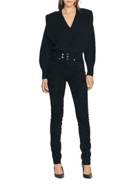 Pantalon Simer en cuir - Black
