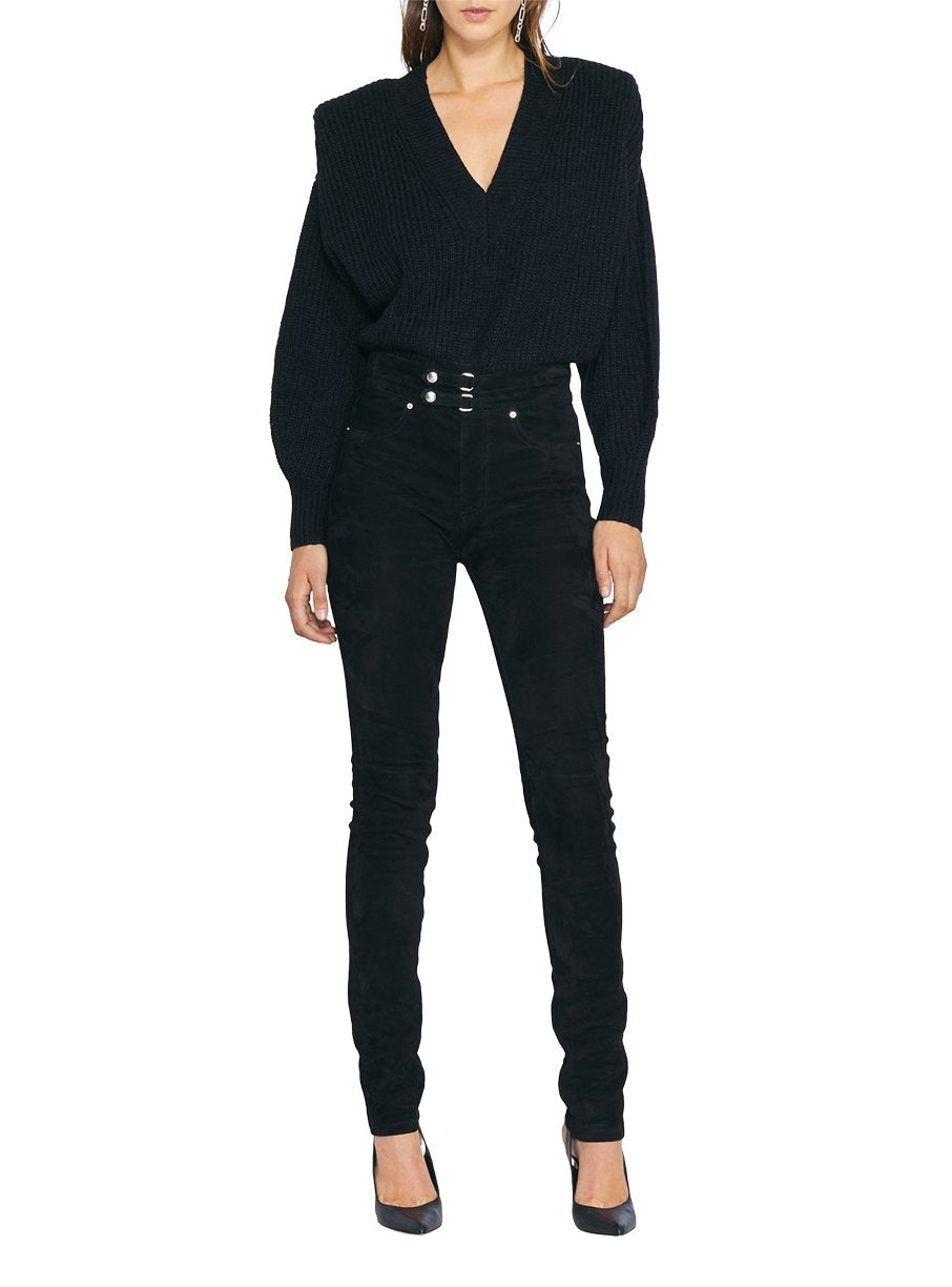 Pantalon Simer en cuir - Black