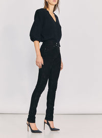 Pantalon Simer en cuir - Black