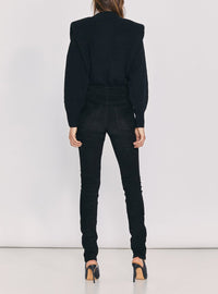 Pantalon Simer en cuir - Black