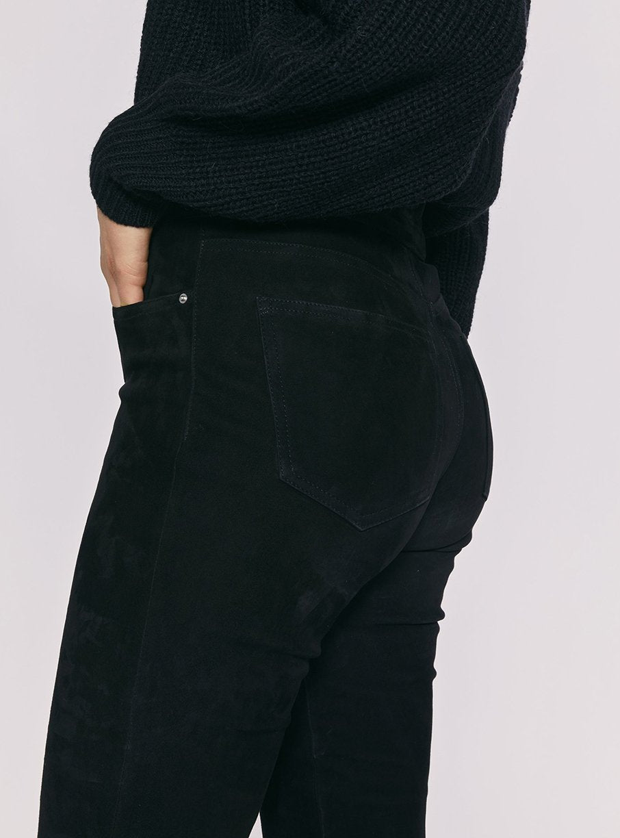 Pantalon Simer en cuir - Black