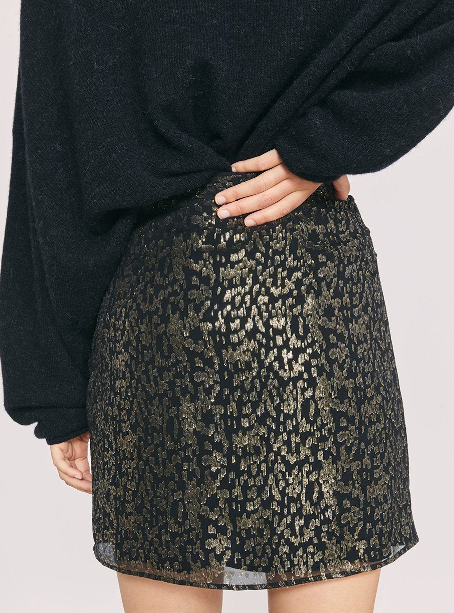 Jupe Jeyna - Black & Gold