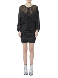 Robe Calcias en soie - Black