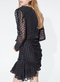 Robe Callagan en soie - Black