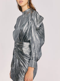 Robe Odell en soie - Silver