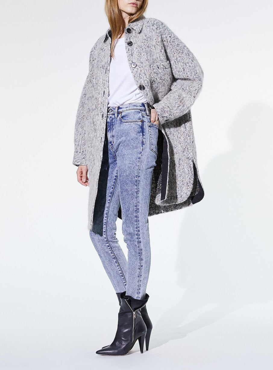 Manteau Abdona en laine - Grey