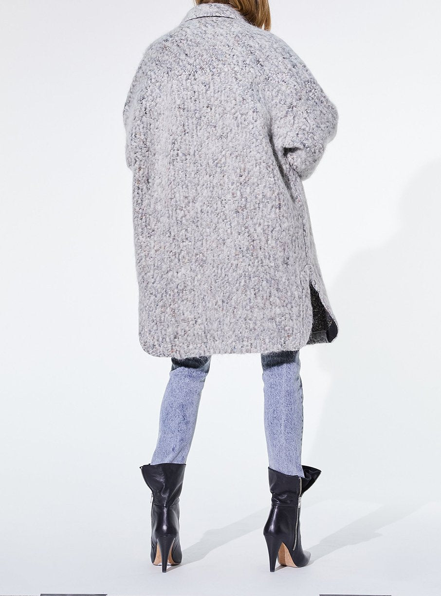 Manteau Abdona en laine - Grey