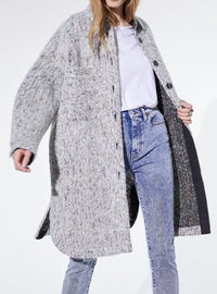 Manteau Abdona en laine - Grey