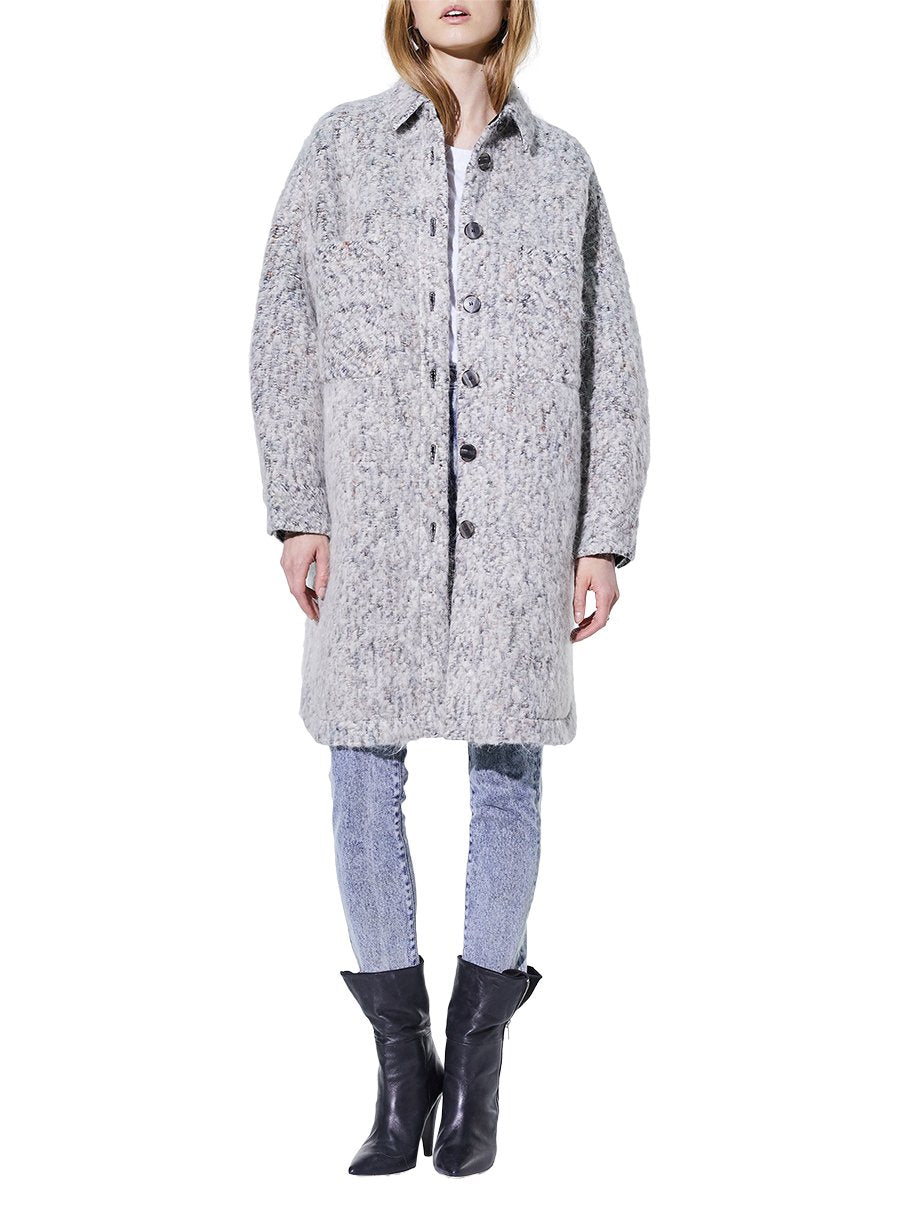 Manteau Abdona en laine - Grey