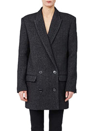 Manteau Achasa en laine - Anthracite
