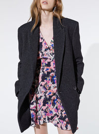 Manteau Achasa en laine - Anthracite