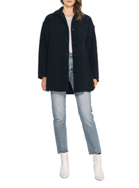 Manteau Bapsie en laine - Black