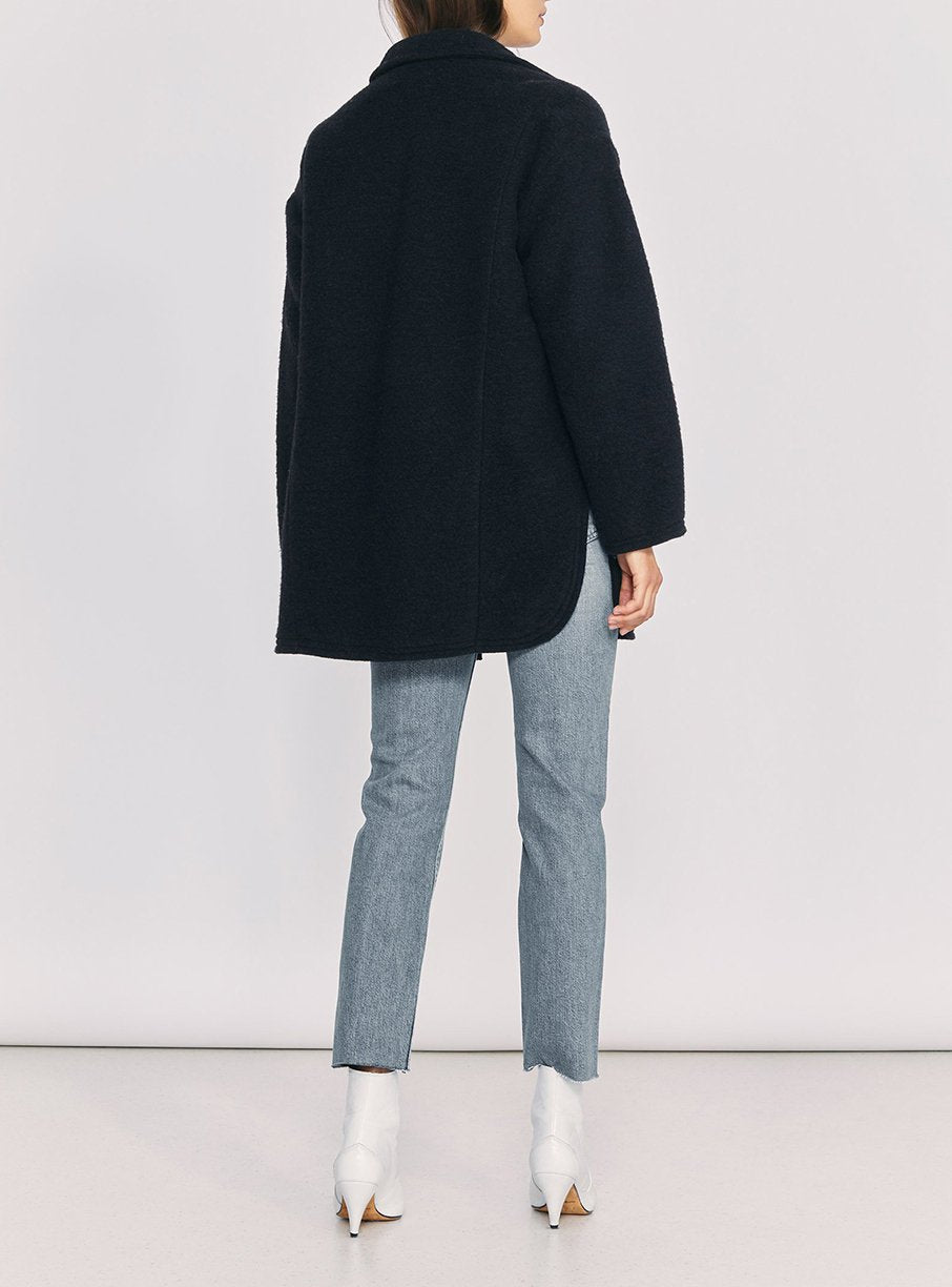 Manteau Bapsie en laine - Black