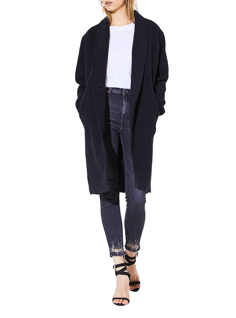 Manteau Malara en laine - Black