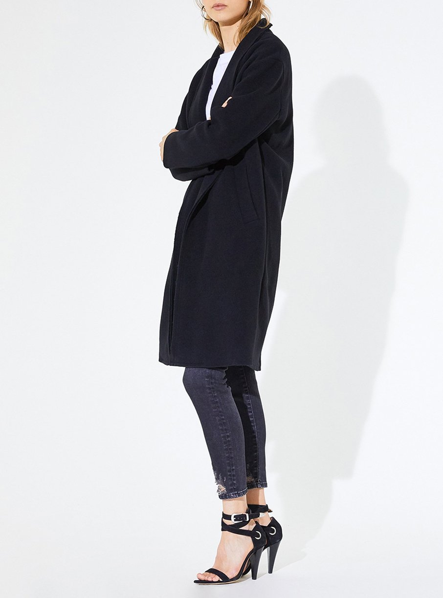 Manteau Malara en laine - Black