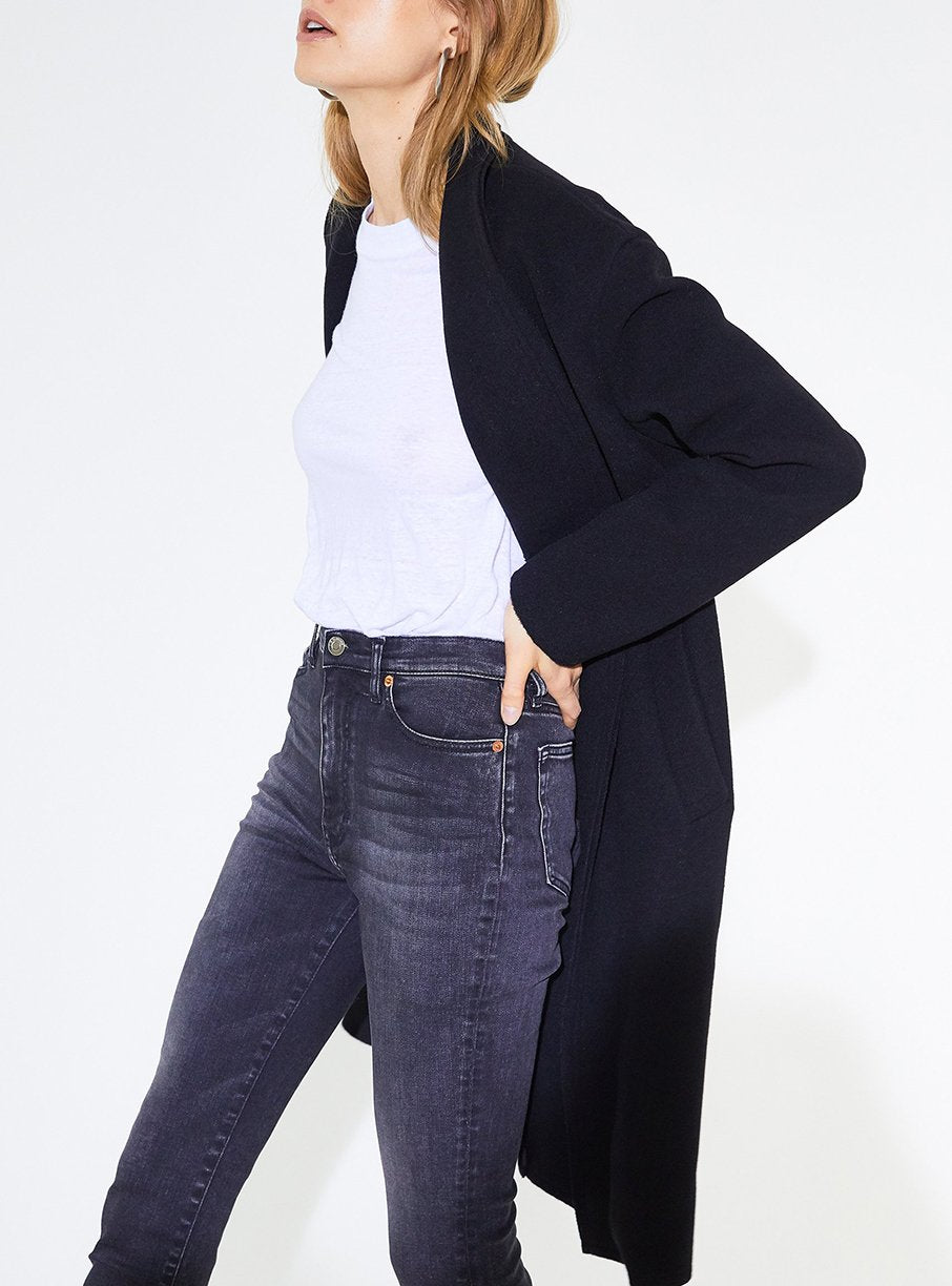Manteau Malara en laine - Black