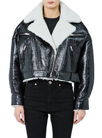 Peau Lainée Fedot en cuir - Black & Grey