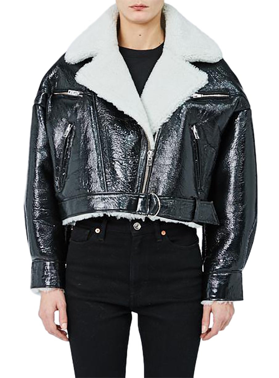 Peau Lainée Fedot en cuir - Black & Grey