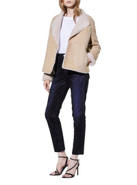 Peau Lainée Larys en cuir - Camel