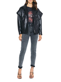 Blouson Malaspy en cuir - Black
