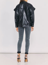 Blouson Malaspy en cuir - Black