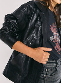 Blouson Malaspy en cuir - Black