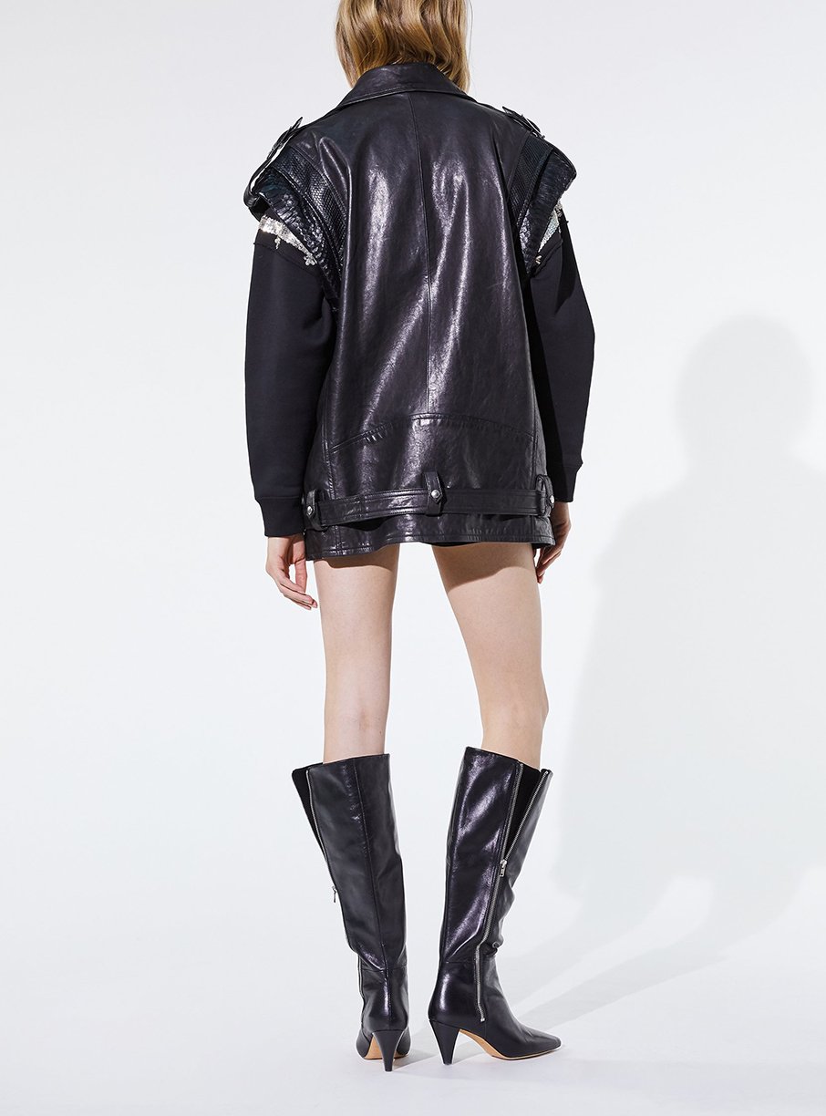 Perfecto Anelly en cuir - Black