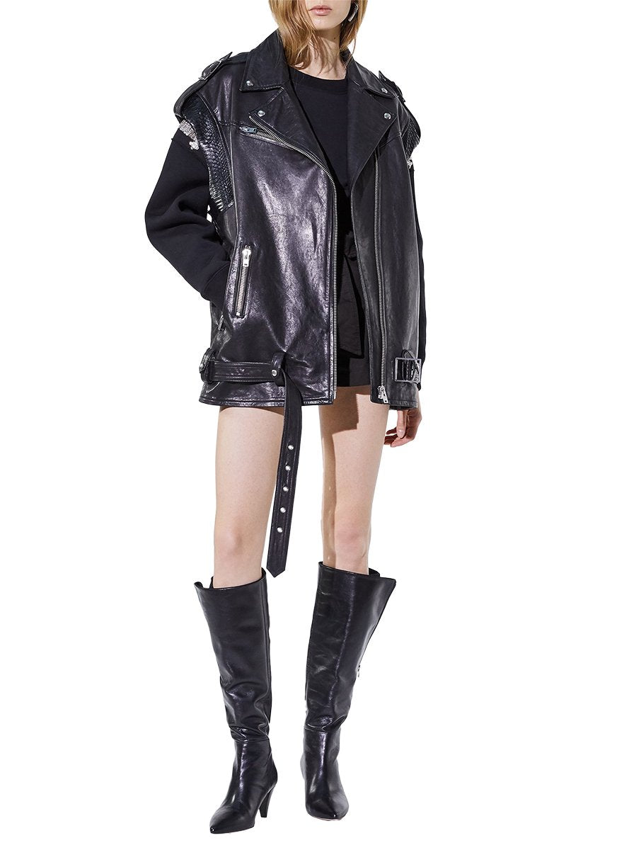 Perfecto Anelly en cuir - Black