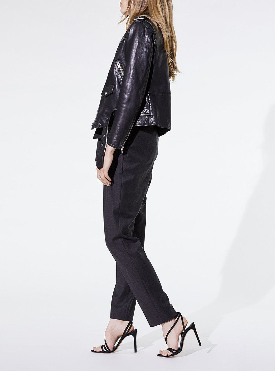 Perfecto Anoh en cuir - Black
