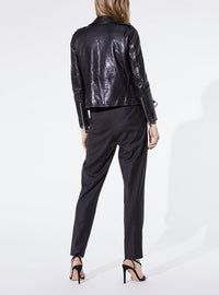 Perfecto Anoh en cuir - Black