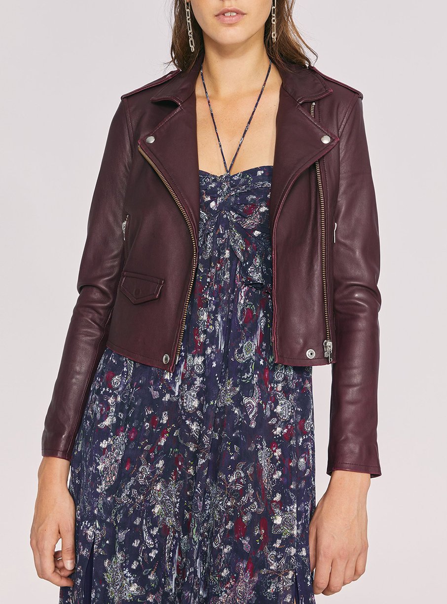 Perfecto Ashville en cuir - Plum