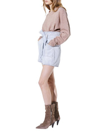 Pull Almy en laine - Light Brown