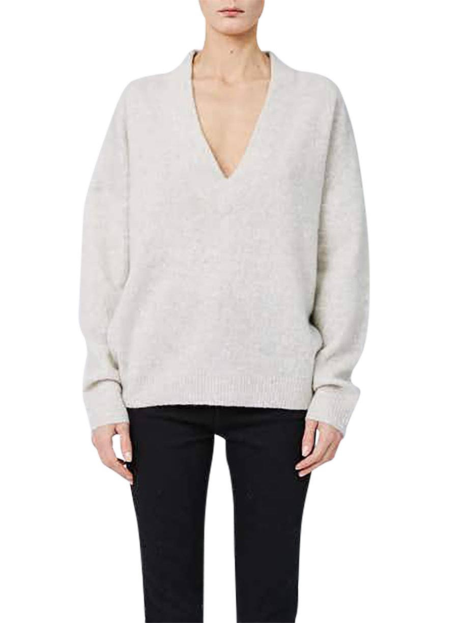 Pull Alva en laine - Cloudy White