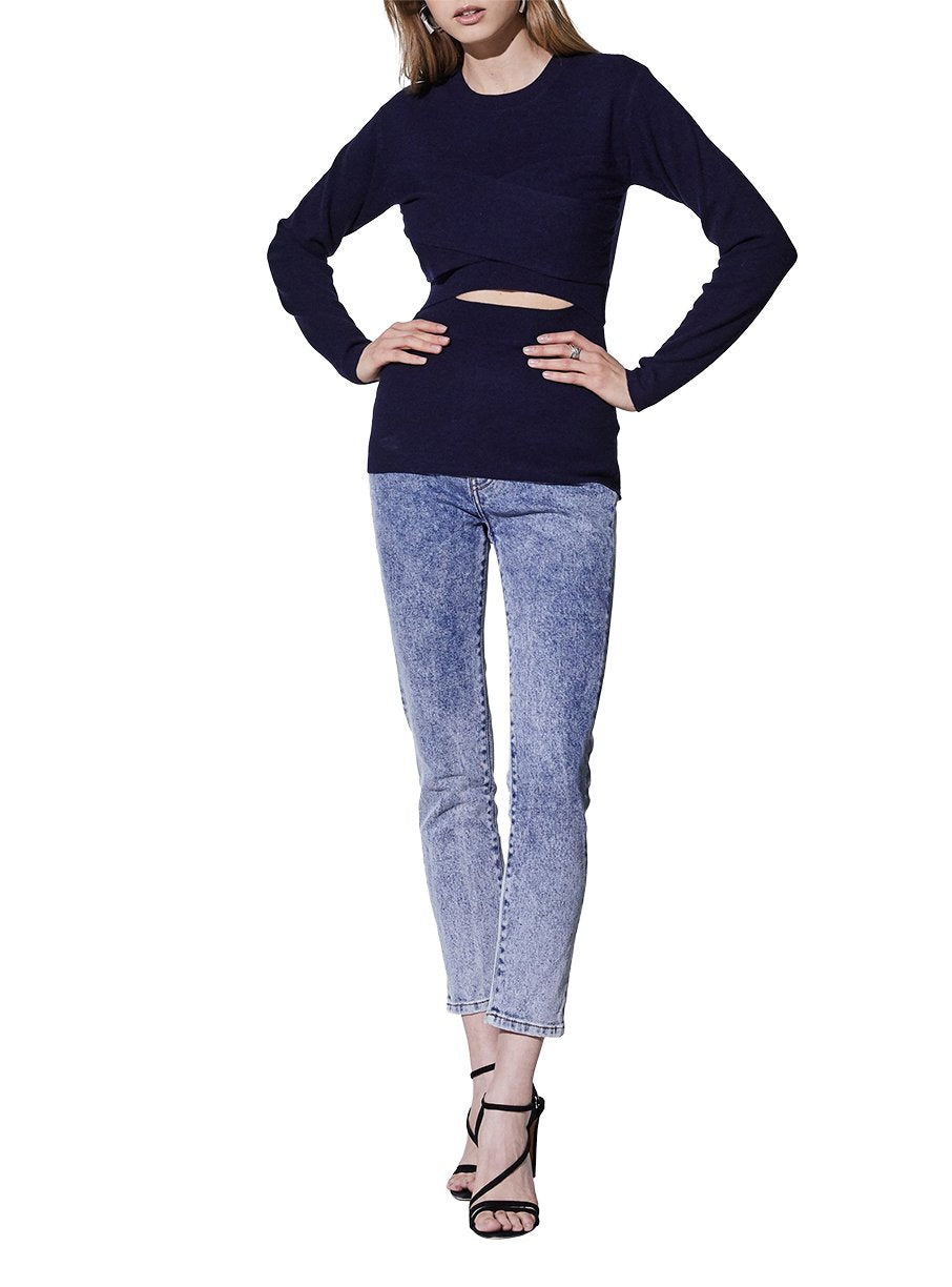 Pull Denny en laine - Dark Blue