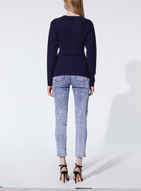Pull Denny en laine - Dark Blue