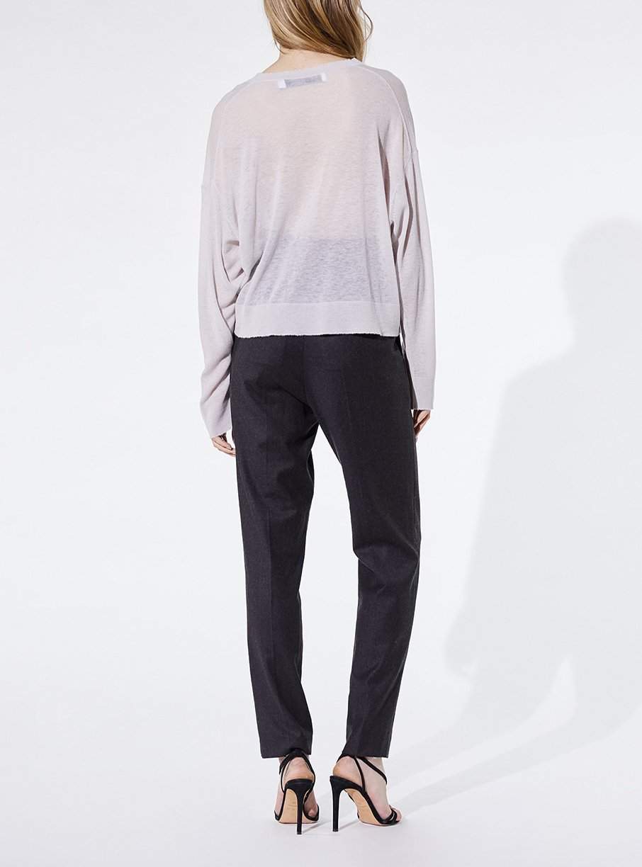 Pull Irving en cachemire - Pearl Grey